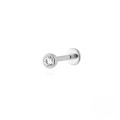 wholesale S925 Sterling Silver 18g Flat Head Push-pin Cartilage Ear Stud, Popular In Europe And America For Ear Piercing-0-33