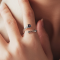 wholesale S925 Silver Adjustable Skull Heart Open Ring For Halloween Wholesale-0-3