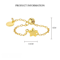 wholesale S925 Sterling Silver Star Earrings With Zircons, Women's Light Luxury Versatile Ear Accessories-K2086-Gold 925 Silver