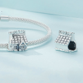 wholesale S925 sterling silver home electroplated bead bracelet charms SCC2503-0-3