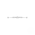 wholesale S925 Sterling Silver Industrial Piercing Chain Barbell Threaded Ear Cartilage Stud-0-12