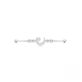 wholesale S925 Sterling Silver Industrial Piercing Chain Barbell Threaded Ear Cartilage Stud-0-6