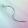 wholesale S925 silver plated platinum vintage concave flower basic bracelet-0-3