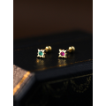 wholesale S925 Sterling Silver Geometric Zircon Earrings For Women, Wholesale Of Small Batch, Luxurious, And Exquisite Cross-border Hot Sellers In Europe And America-0-1