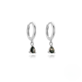 wholesale S925 Sterling Silver With Natural Stone Agate Lapis Lazuli Earrings, Elegant Light Luxury-0-9