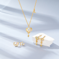 wholesale S925 Sterling Silver Planet Moonstone Elegant High-End Necklace and Earring Set Wholesale-0-7