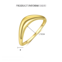 wholesale S925 Sterling Silver Geometric Square Star Ring With Shiny Zircon, Light Luxury, Versatile,。-K2054-Gold 7