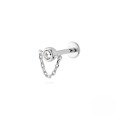 wholesale S925 Sterling Silver 18g Flat Head Push-pin Cartilage Ear Stud, Popular In Europe And America For Ear Piercing-0-27