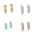wholesale S925 Sterling Silver With Colorful Zircons And Turquoise, A Light Luxury And Trendyins-0-0