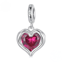 wholesale 925 sterling silver afternoon coffee red wine beads bulk jewelry bracelet bead set pendant-undefined