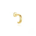 wholesale S925 Silver Micro-set Zircon Flat Spiral Cartilage Earring, Minimalist-0-9