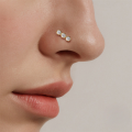 wholesale 925 Sterling Silver New Stylish Zircon Inlaid Seamless Ring Nose Hoop Nose Stud Body Piercing Jewelry-0-1