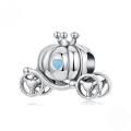 wholesale "Metal: S925 sterling silver, fairy tale pumpkin carriage bead bracelet, princess magic charm"-0-0