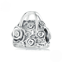 wholesale S925 sterling silver rose bead bracelet flower charm jewelry-undefined