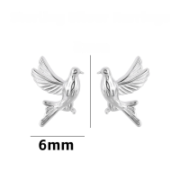 wholesale 925 Silver Cute Animal Pure Silver Stud Earrings Element Simple Minimalist Light Luxury Style Non-removable Earrings-Lark sterling silver earrings