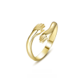 wholesale 925 Sterling Silver Hugging Hands Ring, Unique Design, Nicheins-0-0