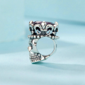wholesale Metal S925 Sterling Silver Skull Beads Halloween Loose Beads Festivals-0-2