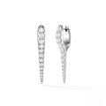 wholesale S925 Sterling Silver Punk Style Spike Studded With Crystals And Pearl Ear Cuff Earrings For Women-0-15
