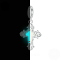 wholesale Vintage vine luminous cross beads, s925 sterling silver luminous stone loose beads-0-1