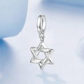 wholesale 925 Sterling Silver Six Pointed Star Pendant Lavender Beaded Necklace For Women-0-4