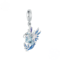 wholesale 2024 S925 Sterling Silver Dragon Pendant Bead for Bracelet Charm Accessories-0-0