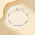 wholesale S925 Sterling Silver Starry Clover Bracelet,-0-1