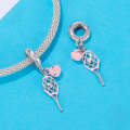 wholesale 925 Silver Tennis Pendant, life-style bead accessories for DIY charm bracelets-0-2