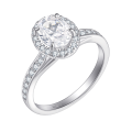wholesale Sterling Silver Ring With 15ct Cubic Zirconia Classic Pigeon-blood Style-0-0