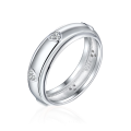 wholesale S925 sterling silver cz simulated diamond full-heart design ring for women-0-3