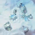 wholesale 925 Sterling Silver Butterfly Heart Rainbow Opal Cubic Zirconia Dangle Charms For Bracelet-0-1