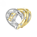 wholesale S925 silver gold-plated beads set, lucky golden money series for jewelry making-0-11