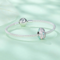 wholesale S925 sterling silver Easter egg beads DIY bracelet charms parts BSC781-0-3