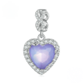 wholesale "S925 sterling silver heart-shaped beads, love series, DIY jewelry charms"-0-4