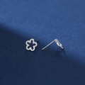 wholesale S925 Sterling Silver Flower Stud Earrings With A Matte Finish, Exuding A Youthful And Summer-inspired Charm, A Unique And Accessory-0-4