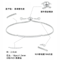 wholesale 925 Silver D-Color Moissanite Bracelet Women's Sterling Silver Designer Style-0-1