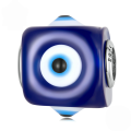 wholesale S925 sterling silver demon eye bead bracelet with colorful oil-filled eye charms-0-1