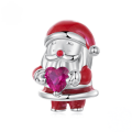 wholesale S925 silver lucky koi red versatile bracelet pendant charm set-0-15