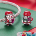 wholesale S925 silver lucky koi red versatile bracelet pendant charm set-0-1