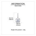 wholesale 925 Sterling Silver Elegant Moissanite Halo Stud Earrings In Plated with White Gold-0-3