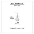 wholesale 925 Sterling Silver Elegant Butterfly Moissanite Earrings In Silver With Sparkling Accents-0-3