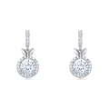 wholesale 925 Sterling Silver Elegant Butterfly Moissanite Earrings In Silver With Sparkling Accents-0-0