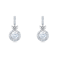 wholesale 925 Sterling Silver Elegant Butterfly Moissanite Earrings In Silver With Sparkling Accents-style