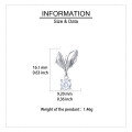 wholesale 925 Sterling Silver Elegant Leaf-inspired Moissanite Drop Earrings-0-3