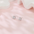 wholesale 925 Sterling Silver Elegant Six-prong Solitaire Moissanite Stud Earrings-0-4