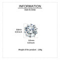 wholesale 925 Sterling Silver Elegant Six-prong Solitaire Moissanite Stud Earrings-0-2