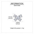 wholesale 925 Sterling Silver Elegant Floral Moissanite Earrings With Radiant Center Stones-0-3