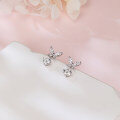 wholesale 925 Sterling Silver Elegant Moissanite Butterfly Earrings: Sparkling Brilliance In Every Flutter-0-4