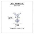 wholesale 925 Sterling Silver Elegant Moissanite Butterfly Earrings: Sparkling Brilliance In Every Flutter-0-3