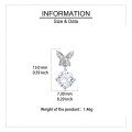 wholesale 925 Sterling Silver Elegant Moissanite Butterfly Earrings With Sparkling Wings And Central Gemstone-0-3