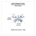 wholesale 925 Sterling Silver Elegant Butterfly Zircon Earrings In Sterling Silver-0-3